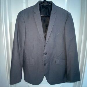 Kenneth Cole Reaction Men’s Slim Fit FULL 2-Piece Suit charcoal gray